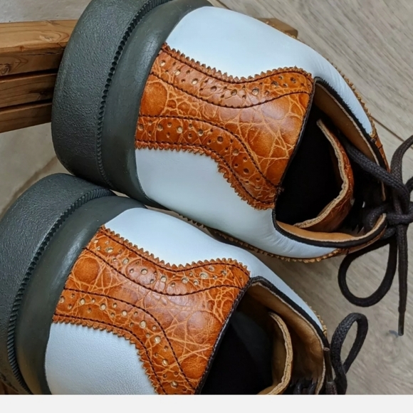 Callaway Golf shoes Maximus by Nordstrom White Leather Size 7.5M Great Condition - Picture 3 of 4